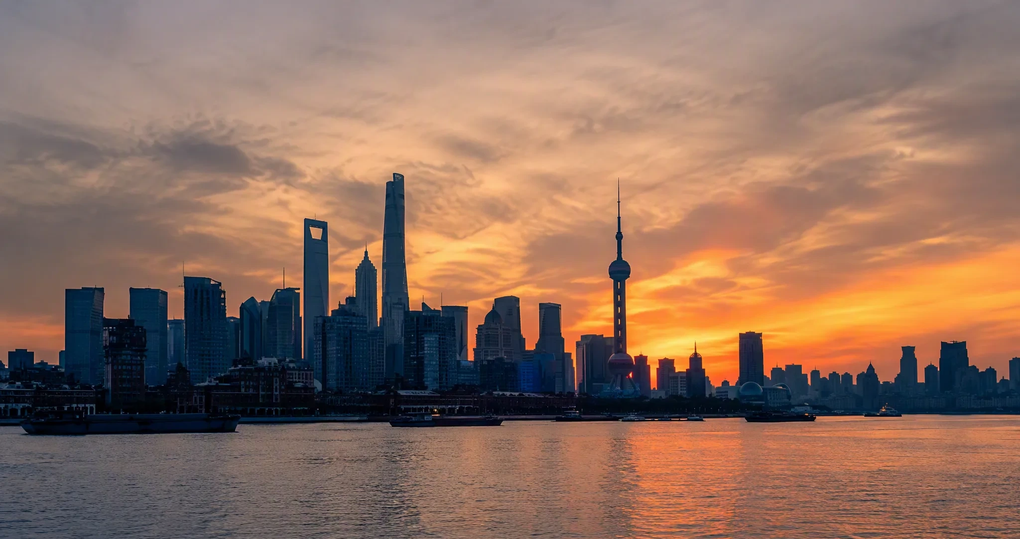 上海虹口黄昏天际线——上海张建飞律师团队办公所在地